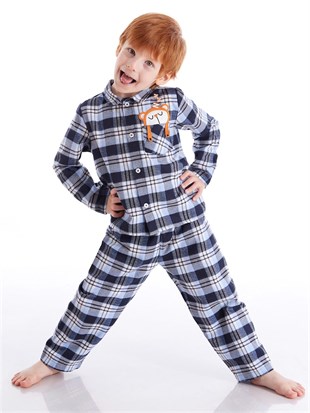 Denokids Erkek Çocuk Uykucu Ayı Pijama Takımı CFF-20K1-009