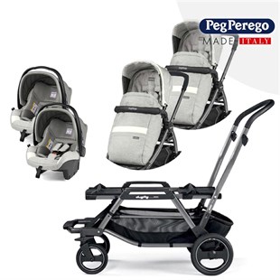 Peg Perego Duette Travel Sistem İkiz Bebek Arabası Luxe Pure